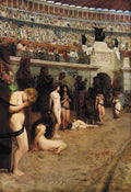 Herbert Carmichael Faithful unto Death: 'Christianae ad Leones!' 1888 Fine Art Print