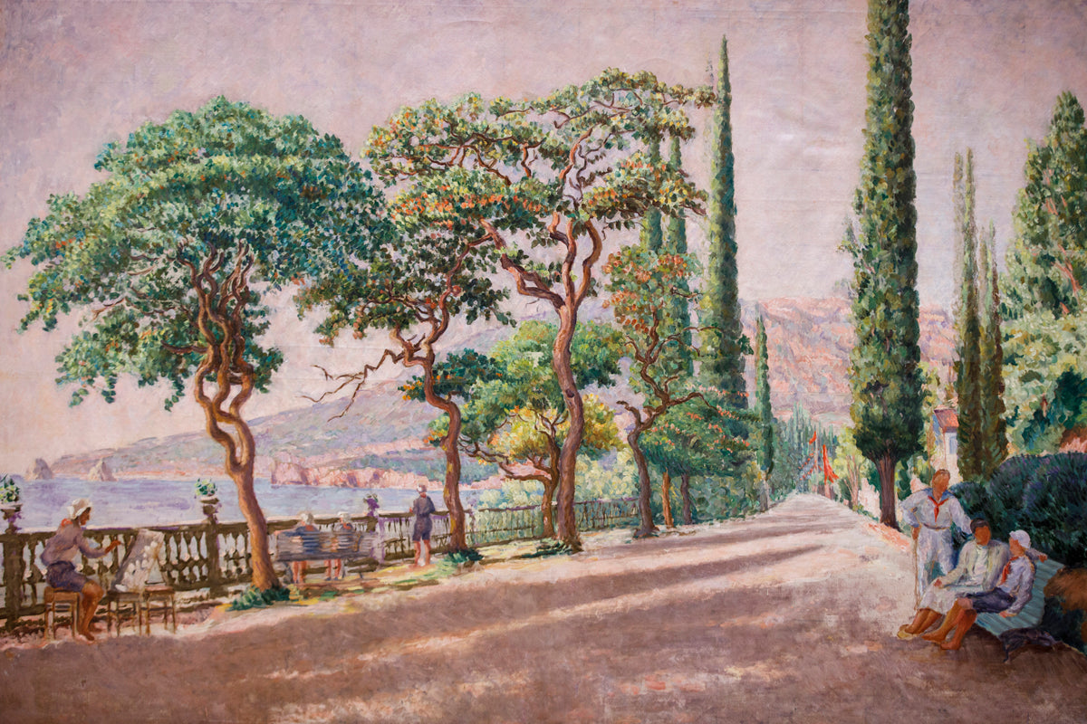 Ilya Mashkov Artek. September Morning in Artek 1926-1929 Fine Art Print