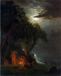 Albert Bierstadt Campfire Site, Yosemite 1873 Fine Art Print