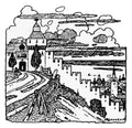 Ivan Bilibin Drawing from the Magazine "World of Art" 1900 Fine Art Print