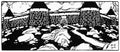 Ivan Bilibin Illustration for a Poem "Walls of Cain" by Vyacheslav Ivanov 1906 Fine Art Print