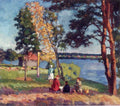 Ilya Mashkov Bank of the Neva. Evening 1923 Fine Art Print