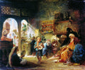 Konstantin Makovsky Coffee House in Cairo 1872 Fine Art Print