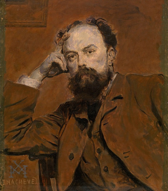 Xavier Mellery Portrait of Paul De Vigne 1901 Fine Art Print