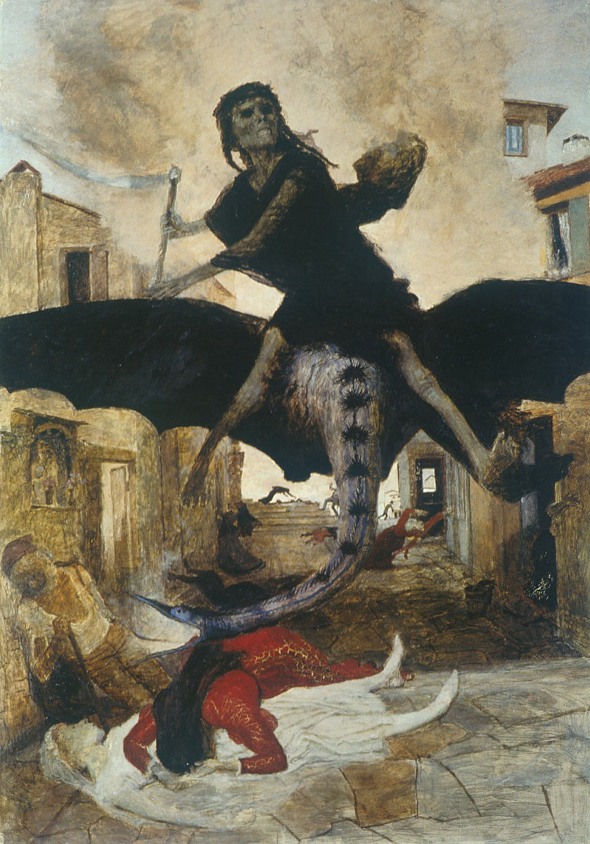 Arnold Böcklin The Plague 1898 Fine Art Print