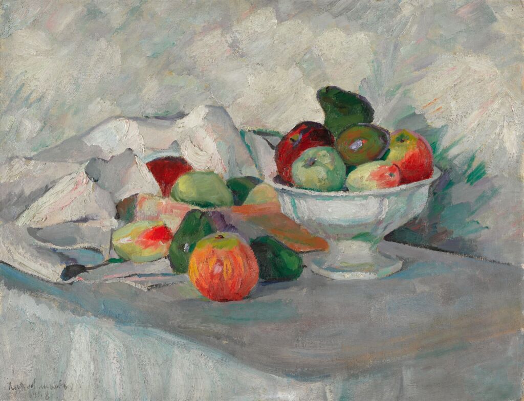 Ilya Mashkov Apples and Pears on White 1908 Fine Art Print