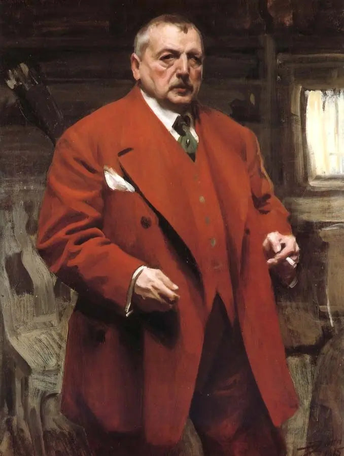 Anders Zorn Self-Portrait in Red 1915 Fine Art Print