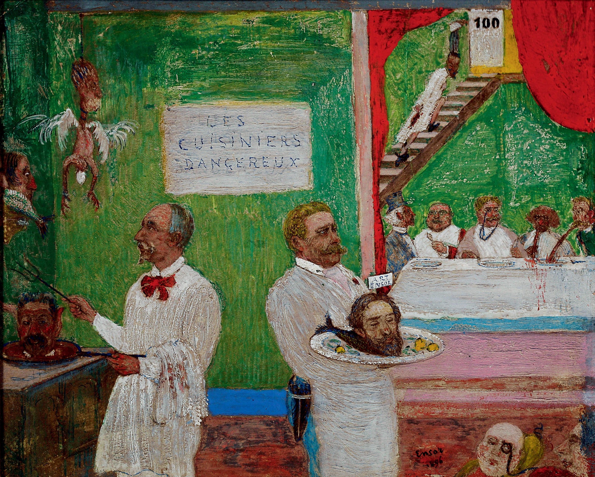 James Ensor The Dangerous Cooks 1896 Fine Art Print