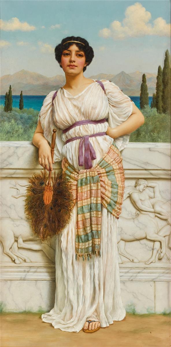 John William Godward A Greek Beauty 1905 Fine Art Print