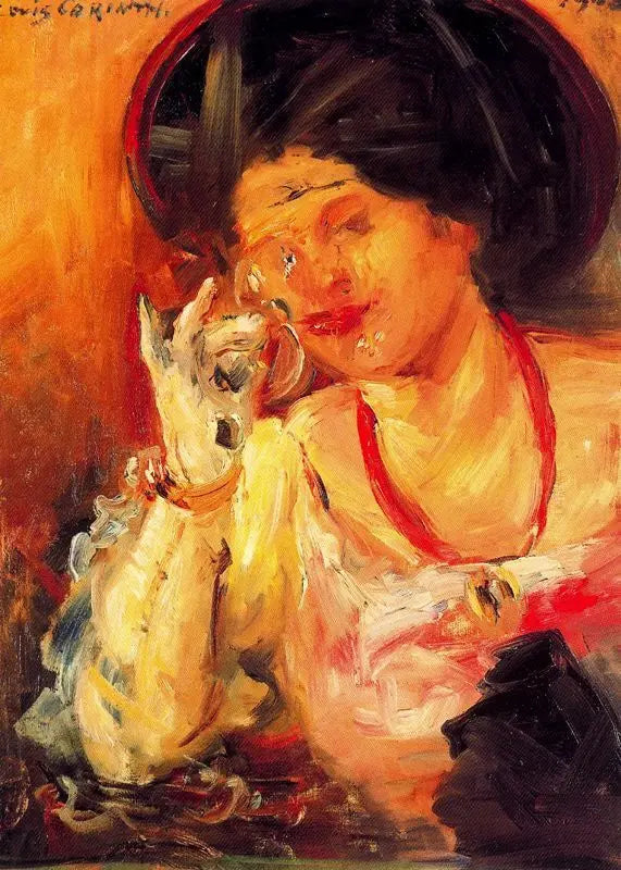 Lovis Corinth Woman with a Glass of Wine 1908 Fine Art Print