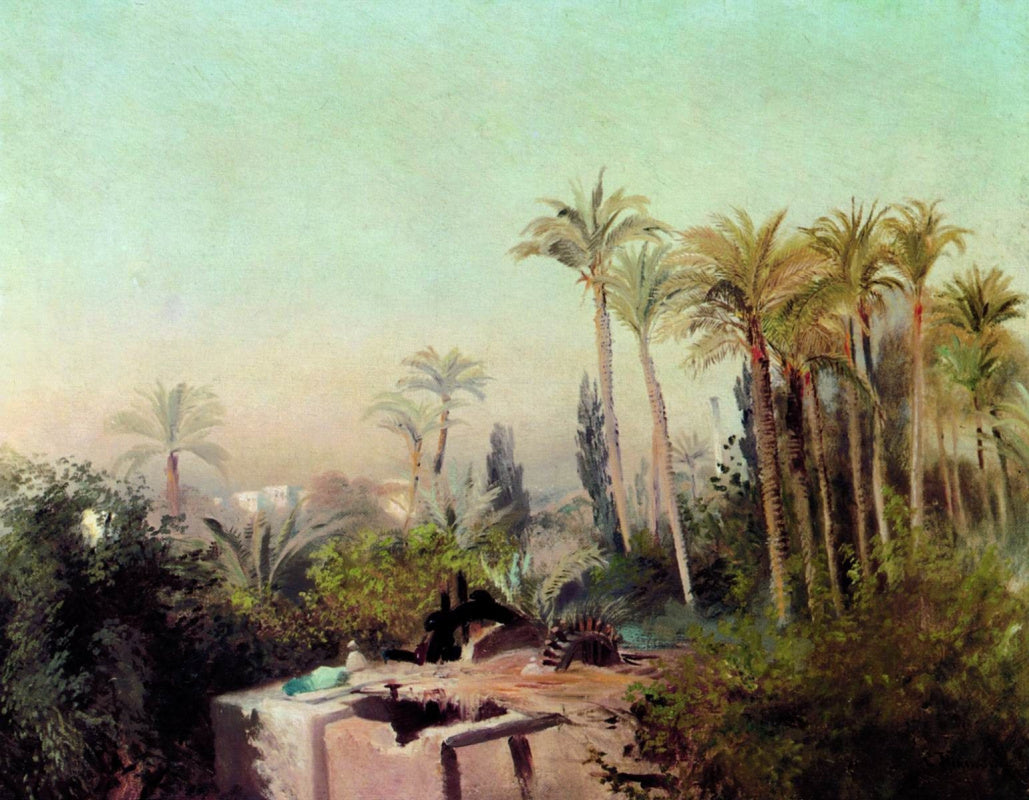 Konstantin Makovsky Irrigation in Egypt 1870 Fine Art Print