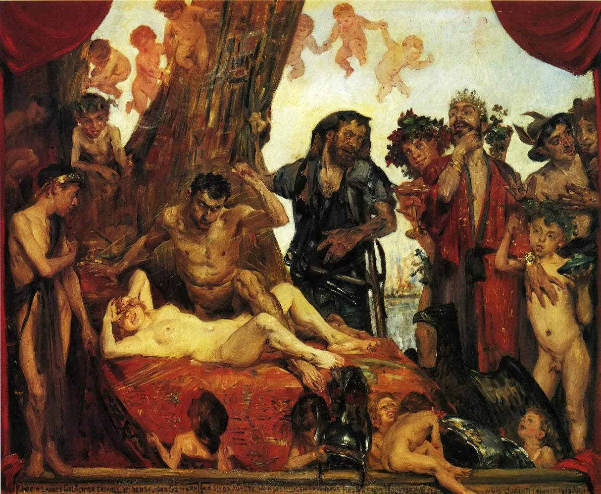 Lovis Corinth Riso Homérico 1909 Fine Art Print