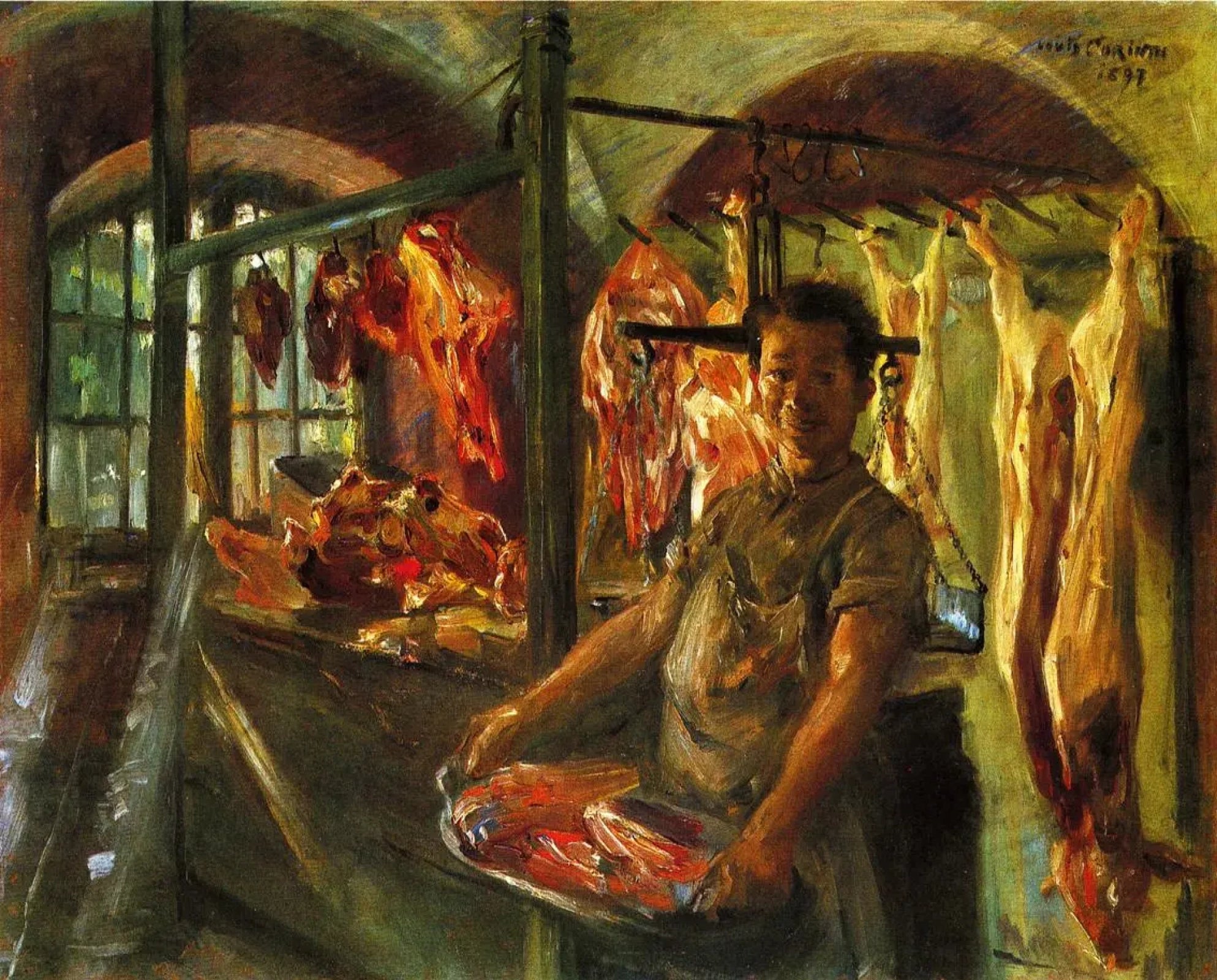 Lovis Corinth Butcher Shop 1897 Fine Art Print