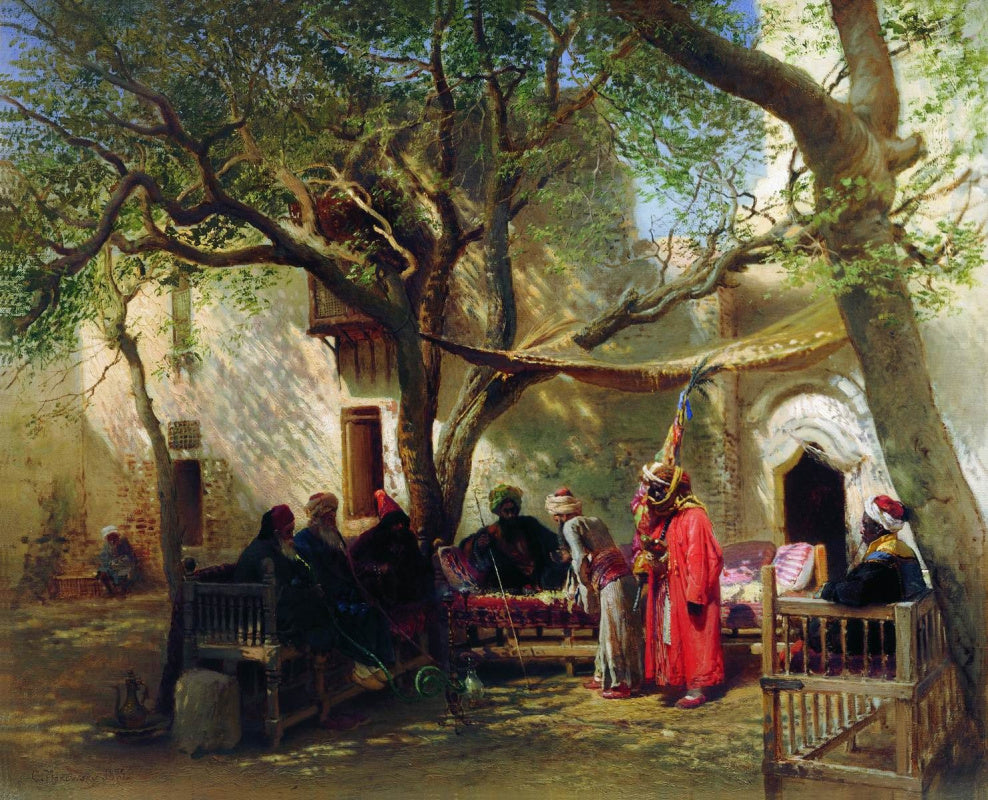 Konstantin Makovsky Dervishes in Cairo 1875 Fine Art Print