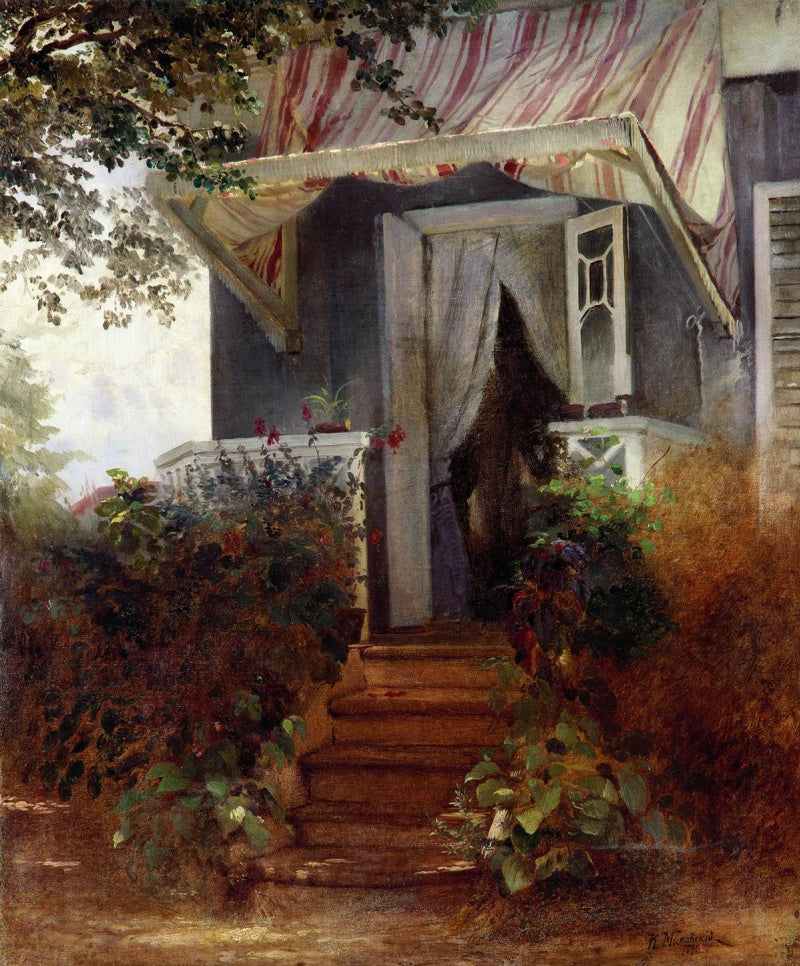 Konstantin Makovsky On the Steps 1875 Fine Art Print