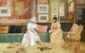 William Merritt Chase A Friendly Call 1895 Fine Art Print