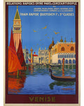 Venice Italy Vintage Travel Poster Italian 1920 Fine Art Print