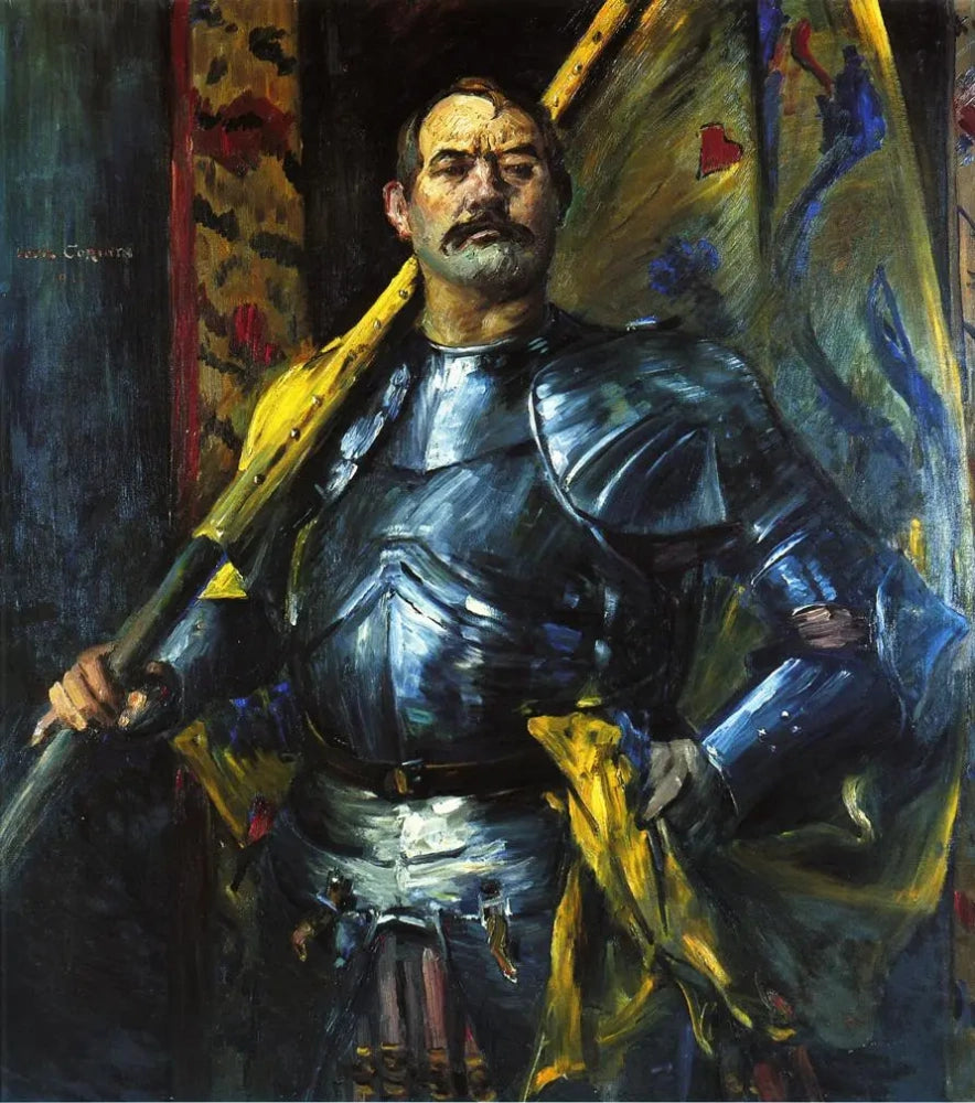 Lovis Corinth Self-Portrait as Standard Bearer 1911 Fine Art Print