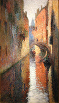 Henri Martin Canal in Venice 1909-1910 Fine Art Print