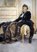 James Tissot The wounded soldier 1870 Fine Art Print