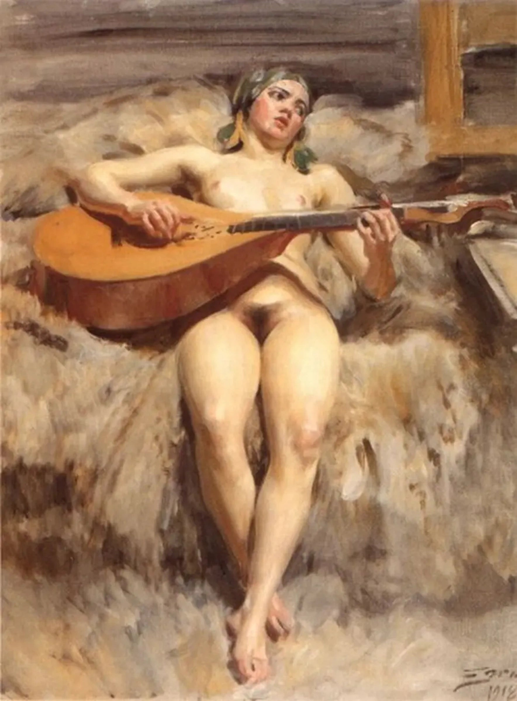 Anders Zorn Studio Idyll 1918 Fine Art Print
