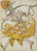 Leon Bakst Costume Design for The Firebird 1910 Fine Art Print