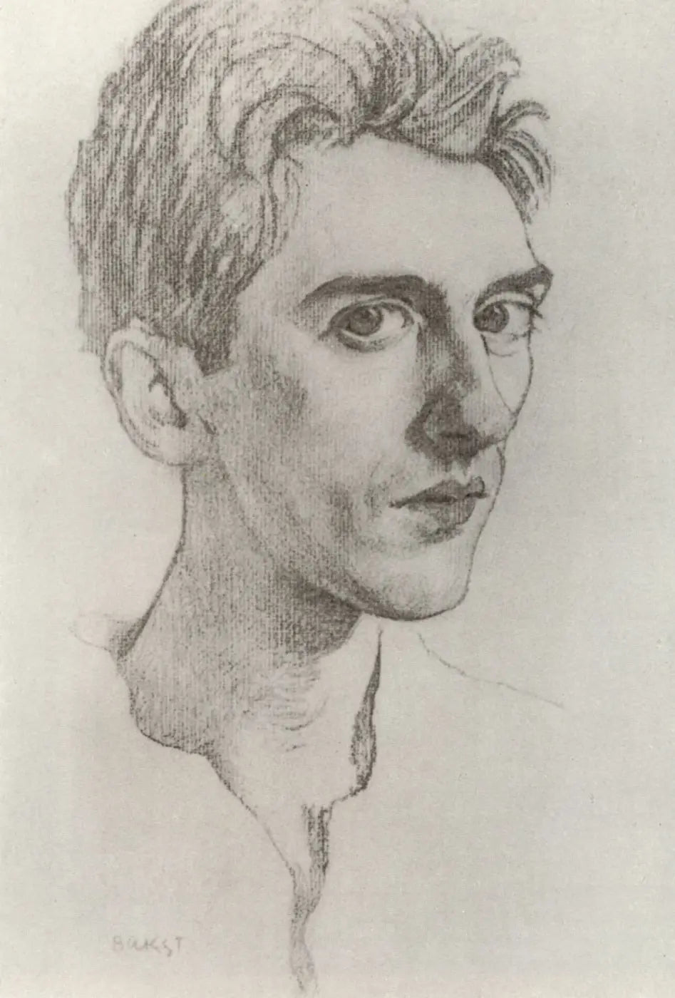 Leon Bakst Portrait of Jean Cocteau 1911 Fine Art Print