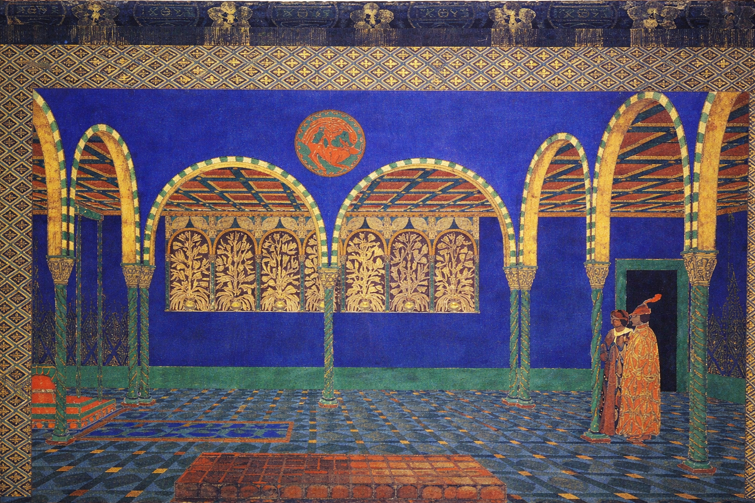 Leon Bakst Le Martyre De Saint Sebastien Act I Set Design 1911 Fine Art Print