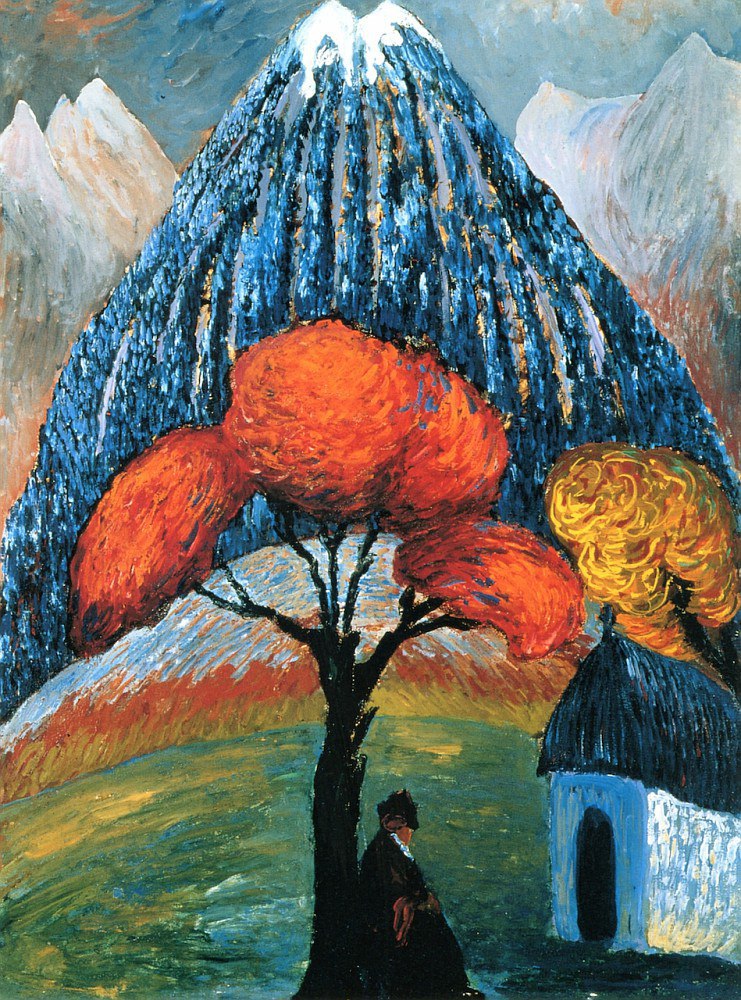 Marianne von Werefkin Red Tree 1910 Fine Art Print