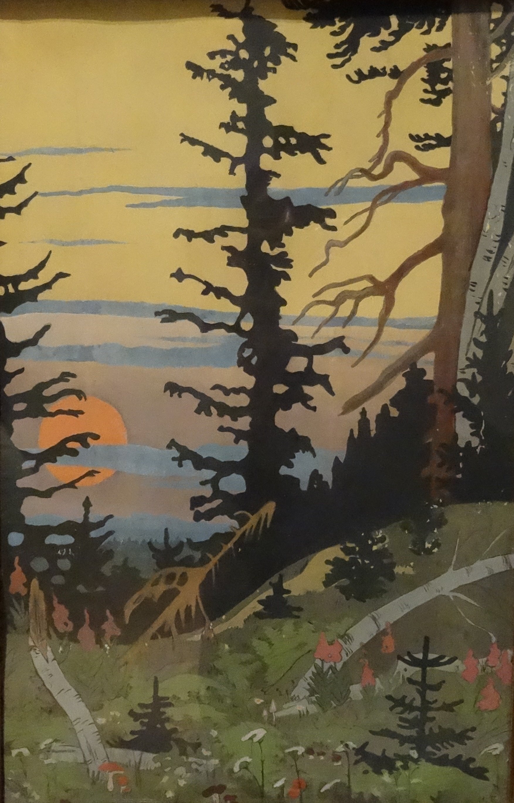 Ivan Bilibin Закат 1926 Fine Art Print