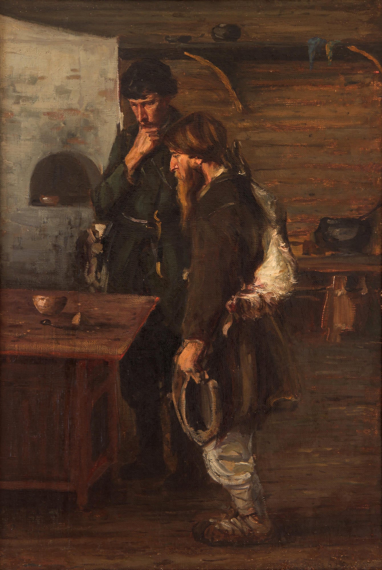Nikolay Bogdanov Belsky Hunters 1890 Fine Art Print