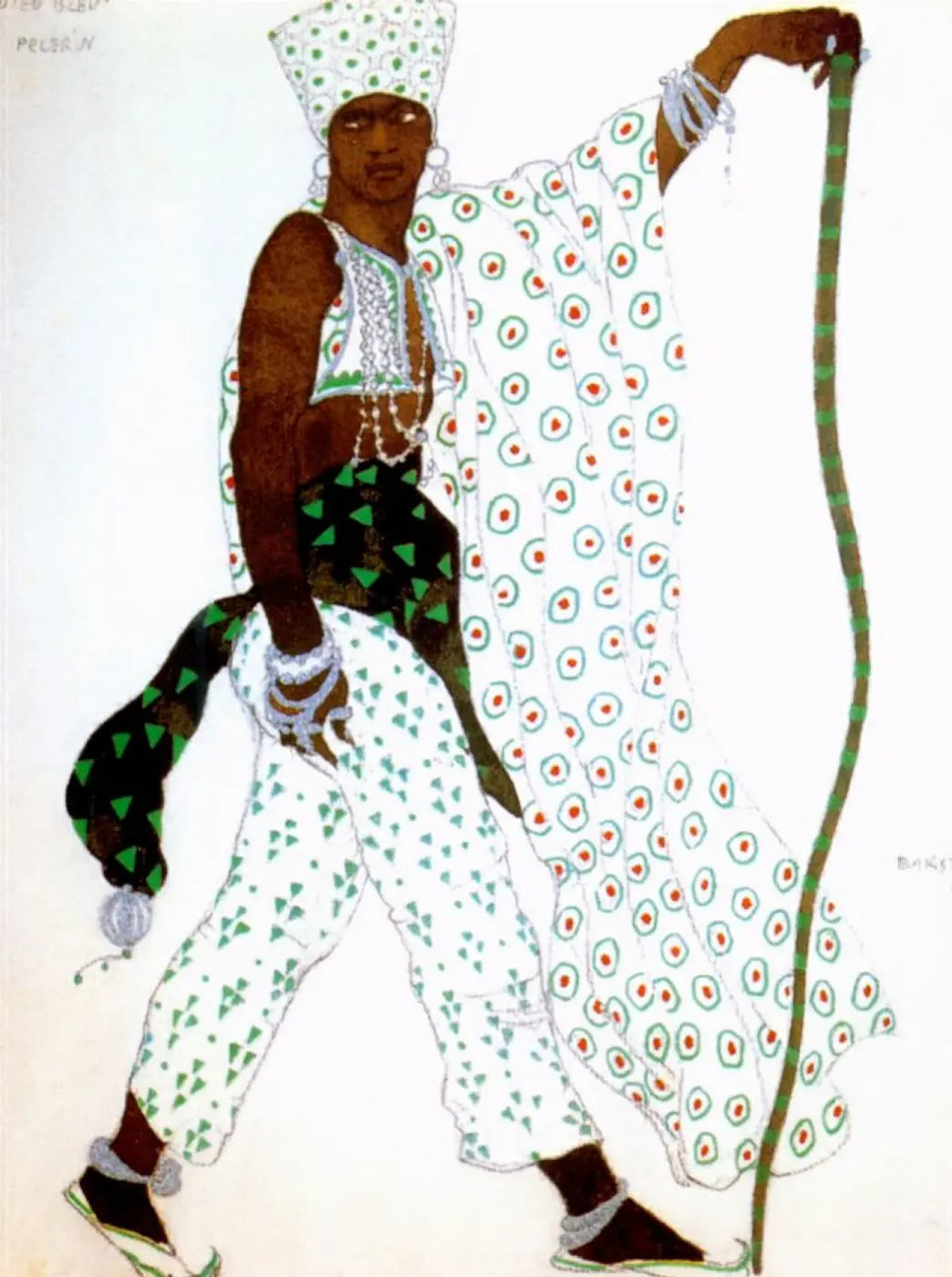 Leon Bakst Le Dieu Bleu a Pilgrim 1912 Fine Art Print