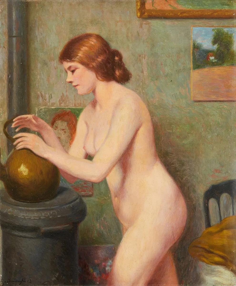 Federico Zandomeneghi My Model 1913 Fine Art Print