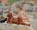Ilya Mashkov Gurzuf. Women's Beach 1925 Fine Art Print