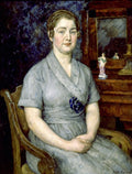 Ilya Mashkov Portrait of the Artist's Wife Maria Ivanovna Mashkova 1923 Fine Art Print