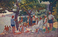 Ilya Mashkov September Morning in Artek (Soloviev and Artekovtsy) 1926-1929 Fine Art Print