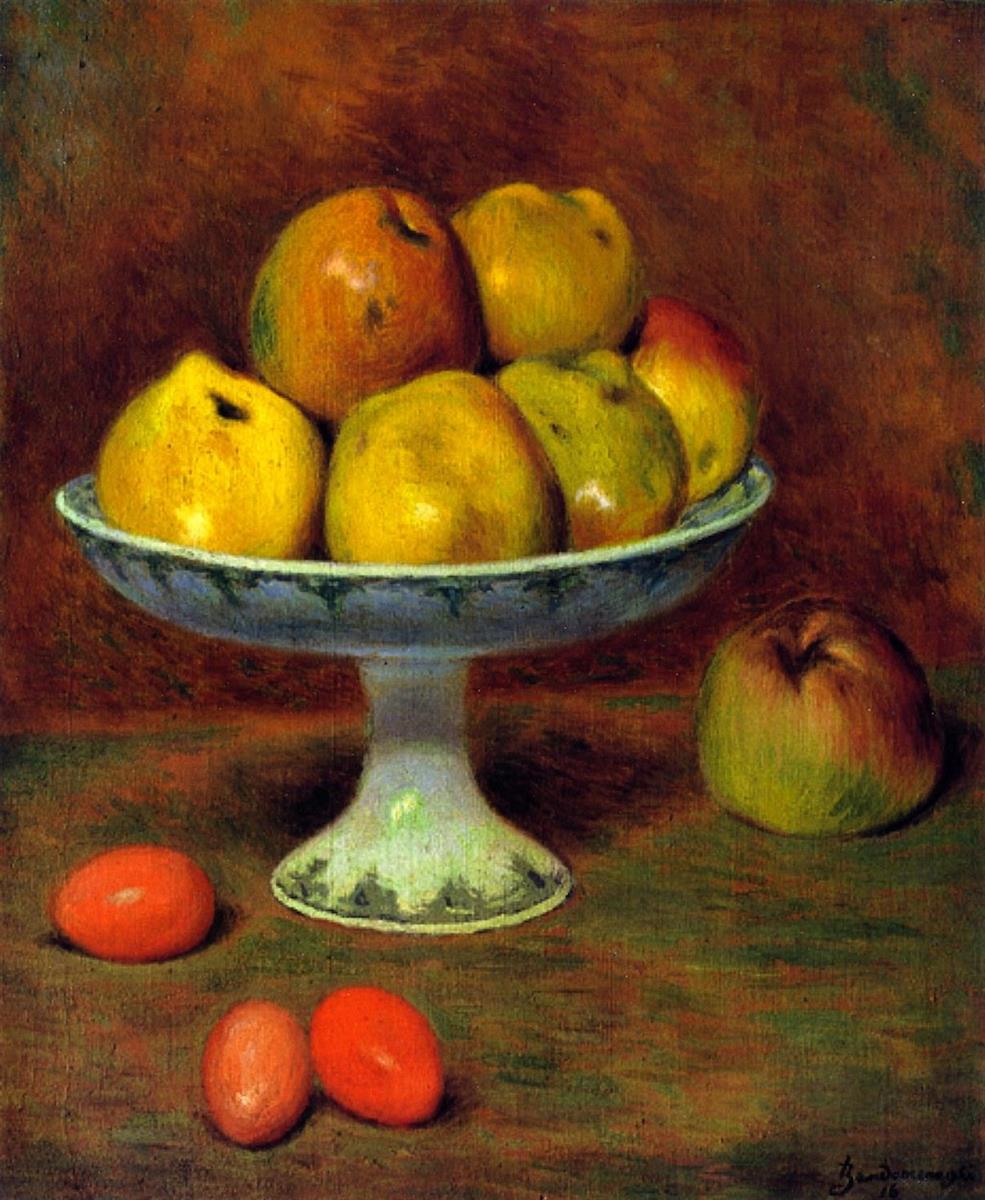 Federico Zandomeneghi Apples and Red Eggs 1916 Fine Art Print
