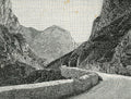 Giuseppe Barberis Acqualagna: internal view of the Furlo Pass with the Via Flaminia 1898 Fine Art Print