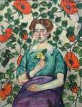 Ilya Mashkov Portrait of a Woman. Minsk 1908 Fine Art Print