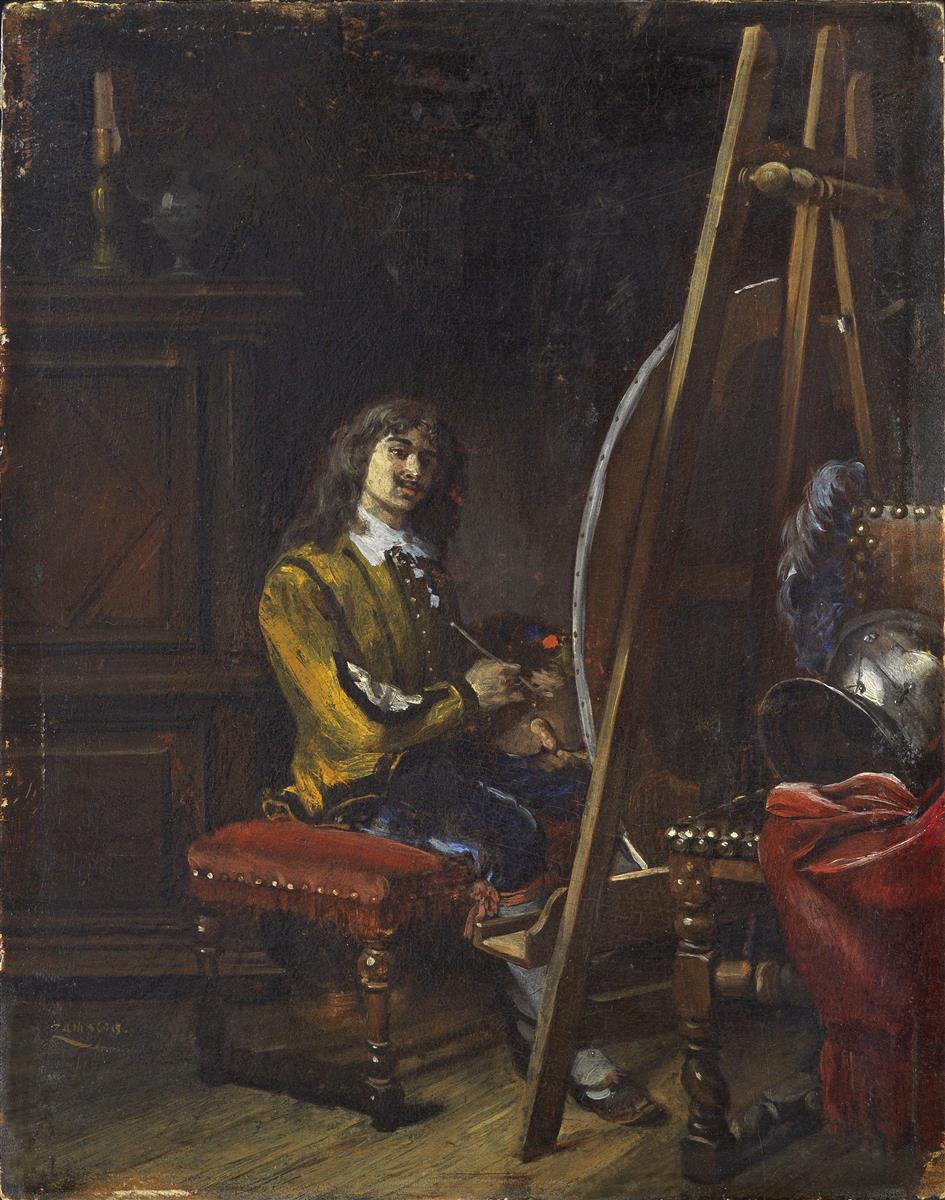 Eduardo Zamacois A 17th century painter 1870 Fine Art Print