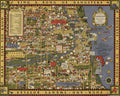 Map of Chicago's Gangland Vintage Pictorial Map Print 1930 Fine Art Print