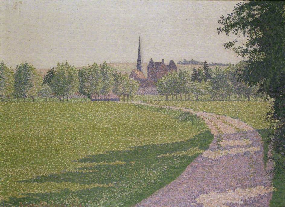 Lucien Pissarro Eragny Church 1886 Fine Art Print