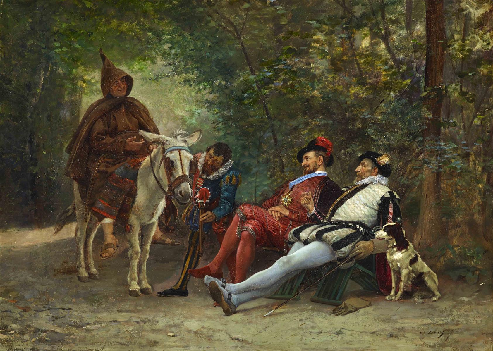 Eduardo Zamacois A begging brother 1867 Fine Art Print