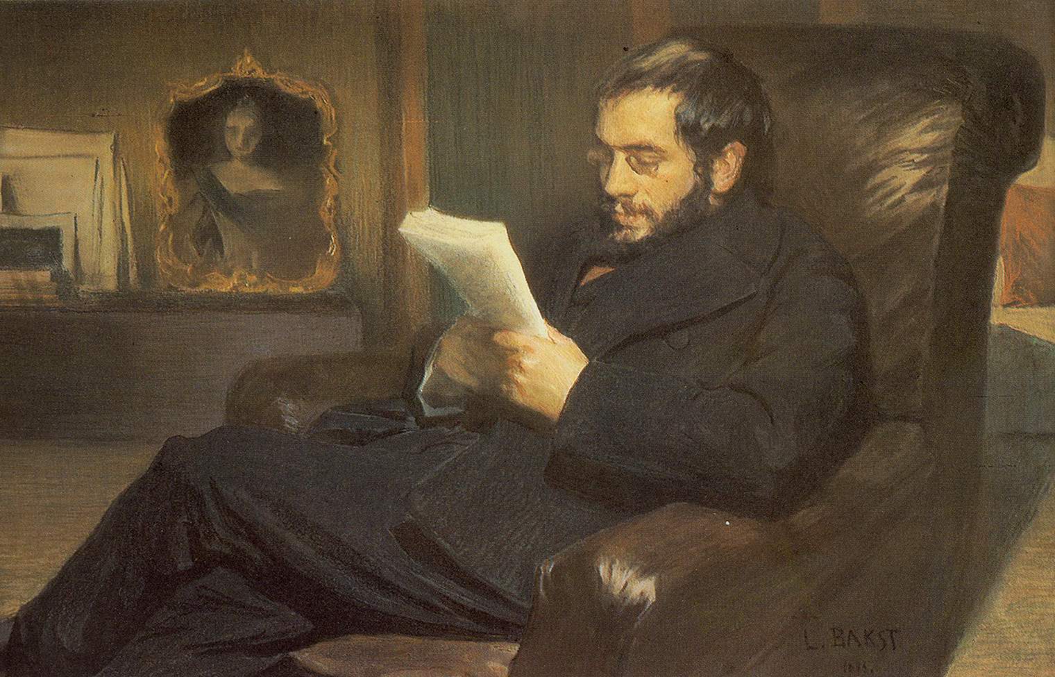 Leon Bakst Portrait of Alexandre Benois 1898 Fine Art Print