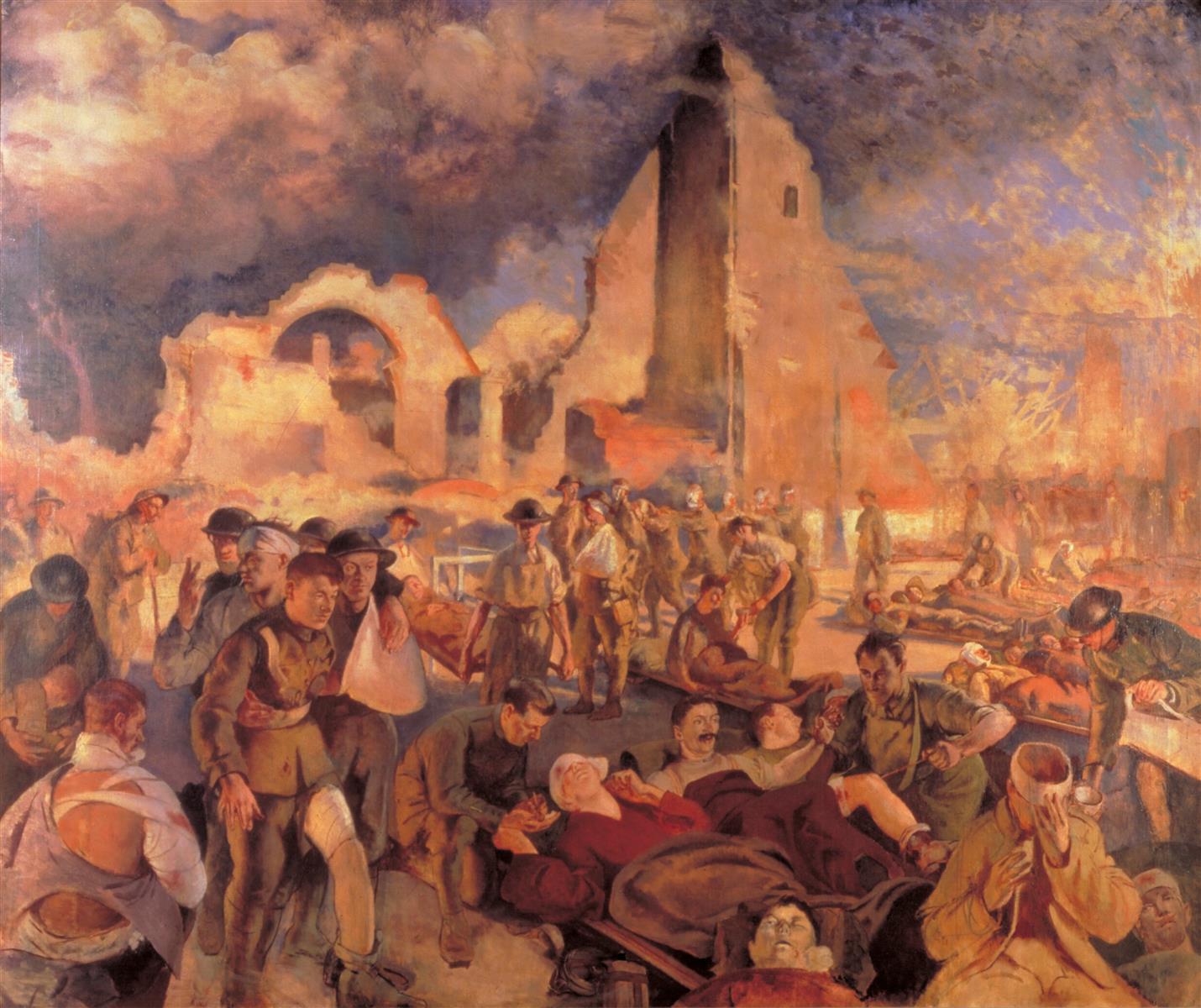 Henry Tonks An Advanced Dressing Station in France 1918 Fine Art Print