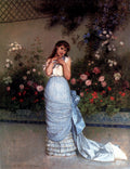 Auguste Toulmouche An Elegant Beauty 1883 Fine Art Print