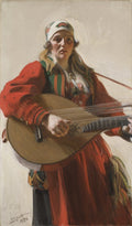 Anders Zorn Home Tunes 1920 Fine Art Print