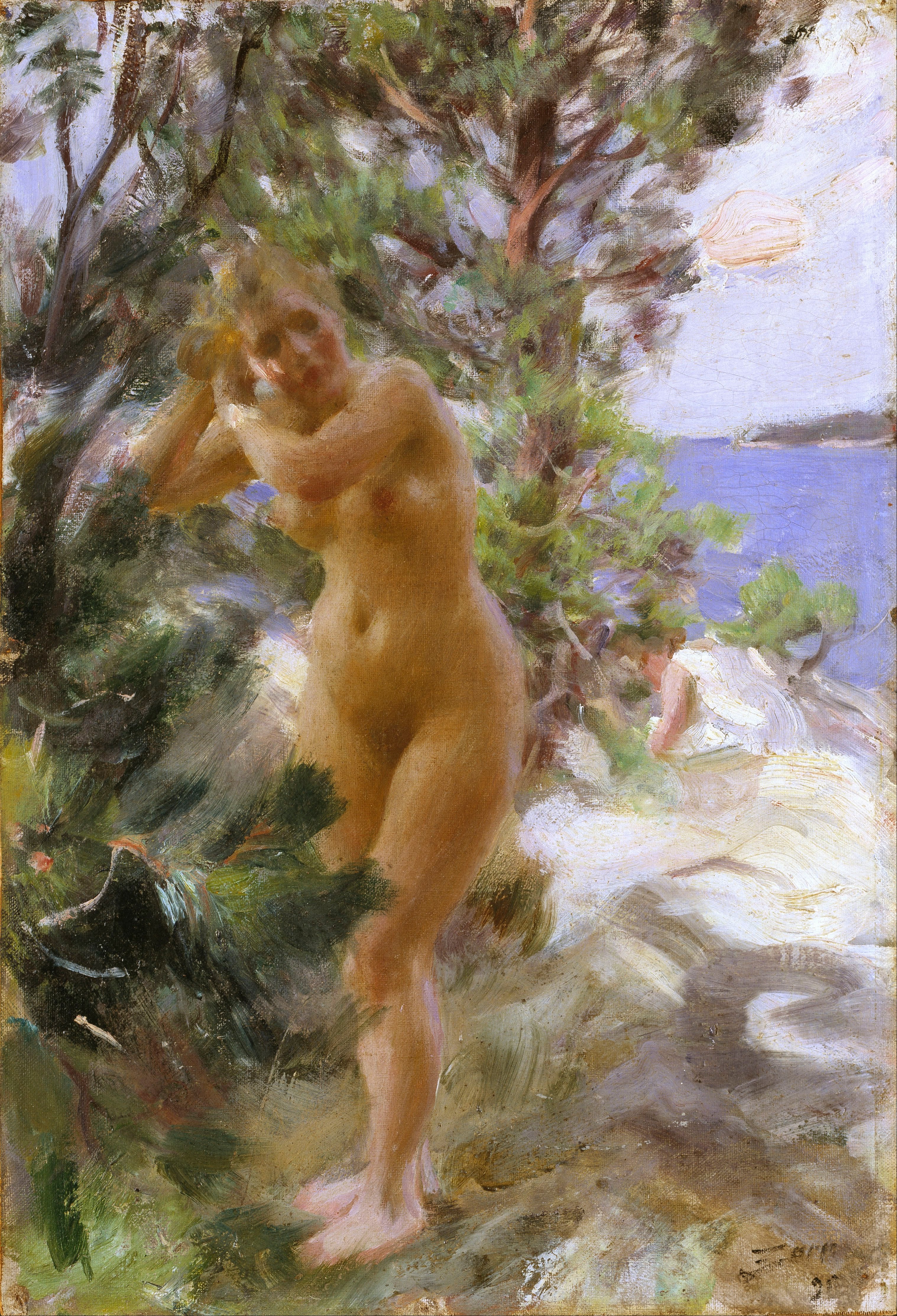Anders Zorn After the Bath 1895 Fine Art Print
