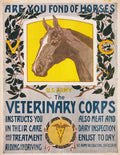 Are You Fond of Horses U.S. Army Veterinary Corps Poster 1917 Fine Art Print