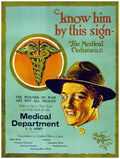 U.S. Army Medical Corps Caduceus World War I 1919 Fine Art Print